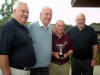AEA Scotland Golf Tournament Newcastleton 22 September 2013. Gil Nicol, Mick Walker, Andy Mullen (Winner) and Craig McQuade who hosted the outing.