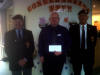 29 May 2013 Kim Panton and John Donaldson presented a cheque for £100.00 on behalf of the Scottish Branch to John Fyfe of Erskine Edinburgh Care Home. 