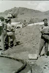 Major S. Peake with visiting Officers at Al-Milah work site 1965