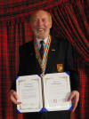 Ronnie Drummond with South Korean Decoration and Proclamation